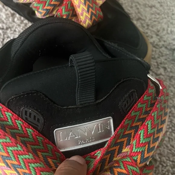 Colorful Zigzag High-Top Sneakers